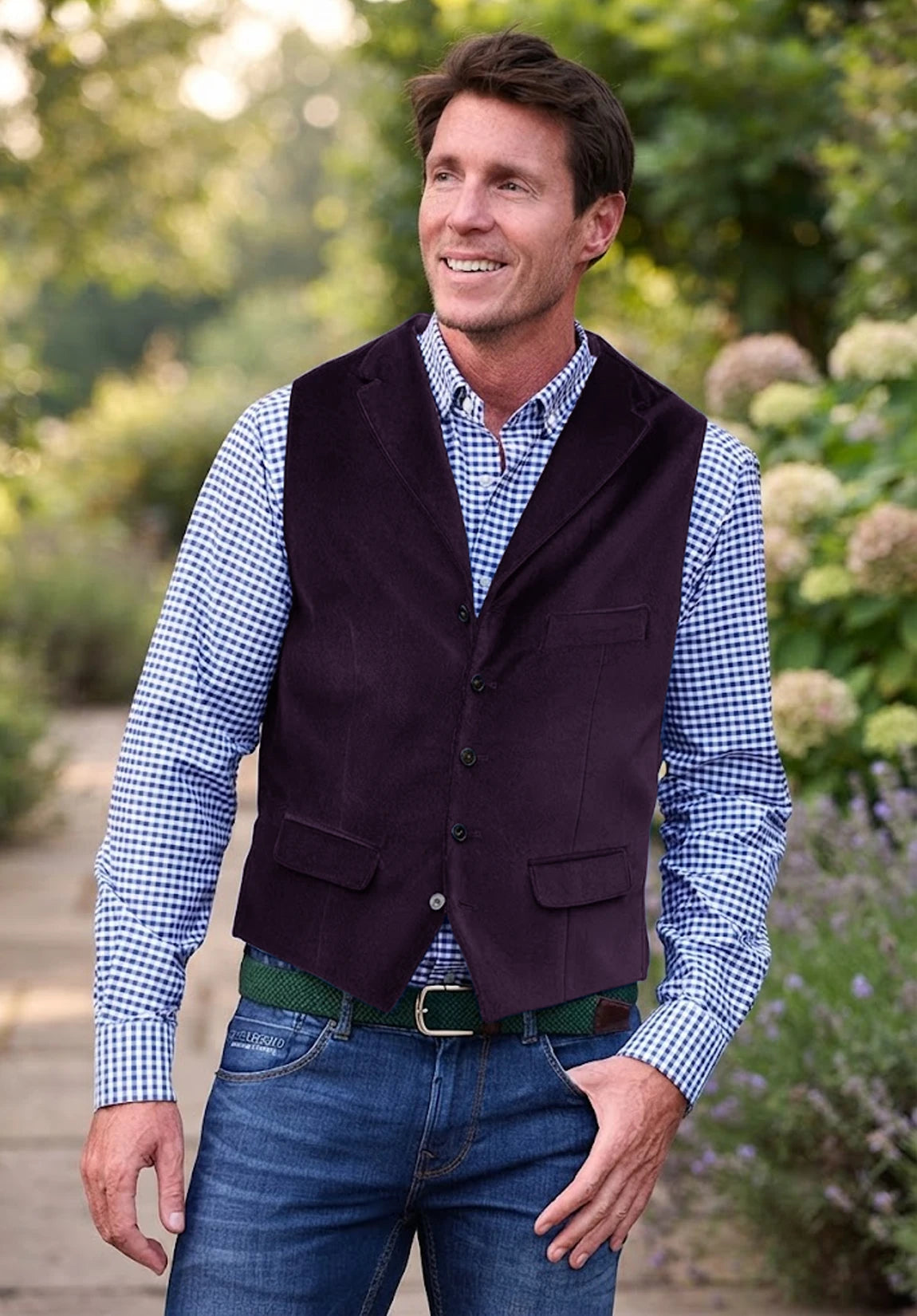 Men's purple vest