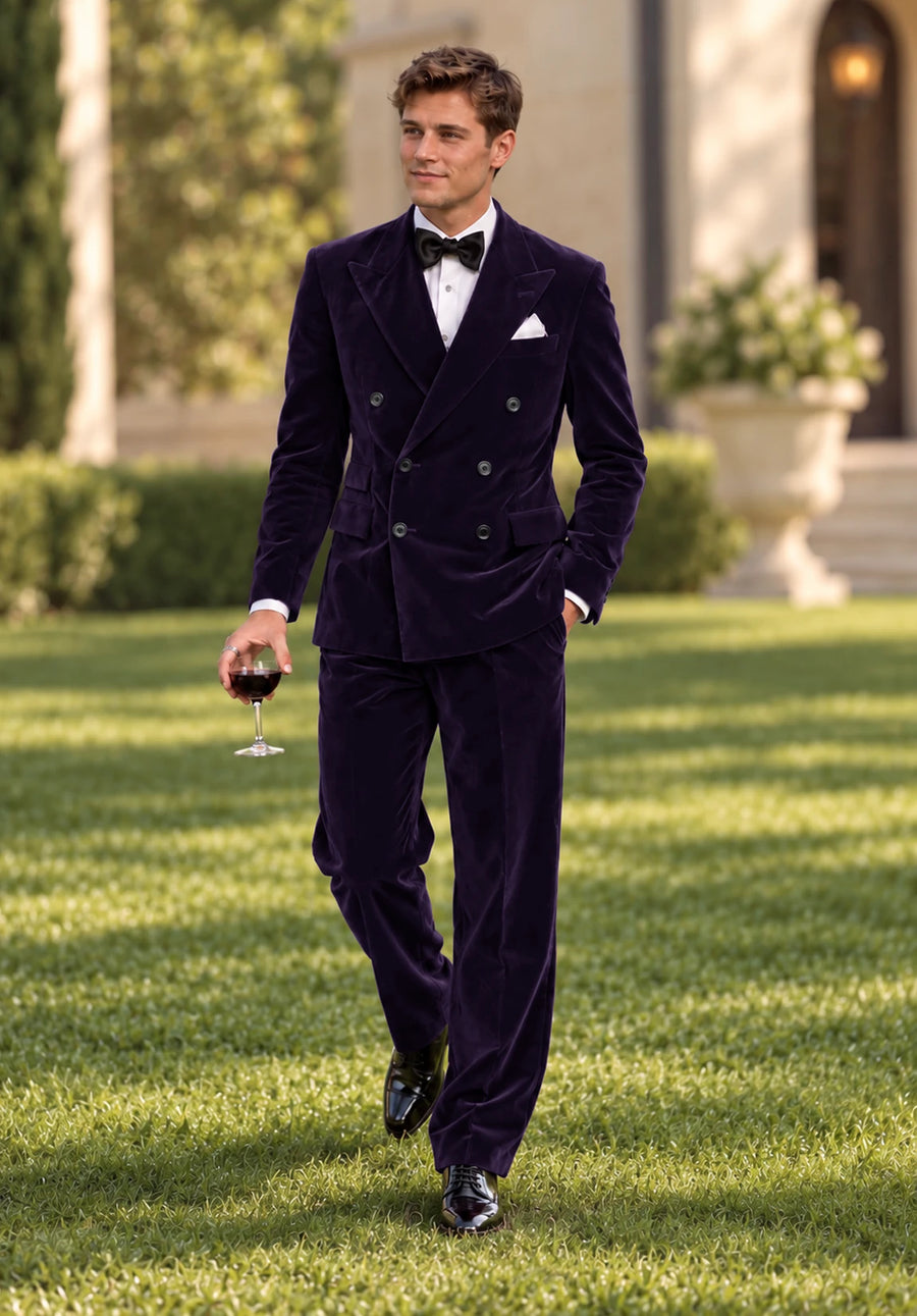 Men Purple Suit