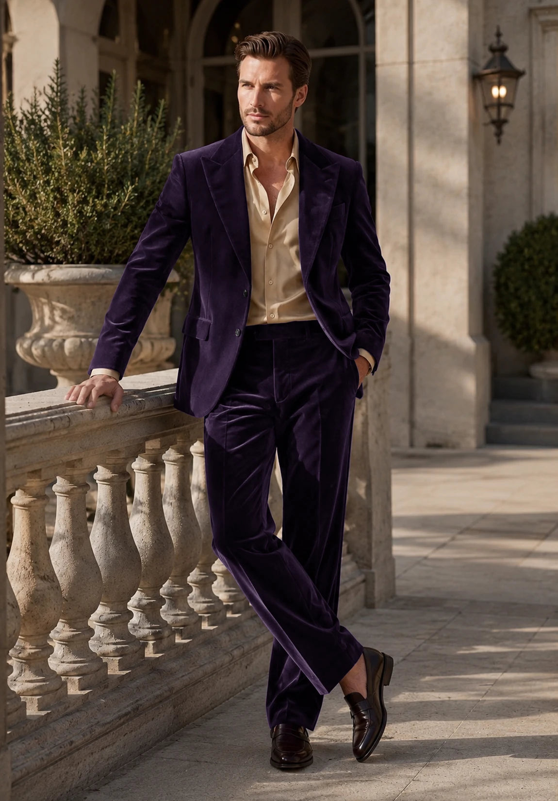 Men purple Suit