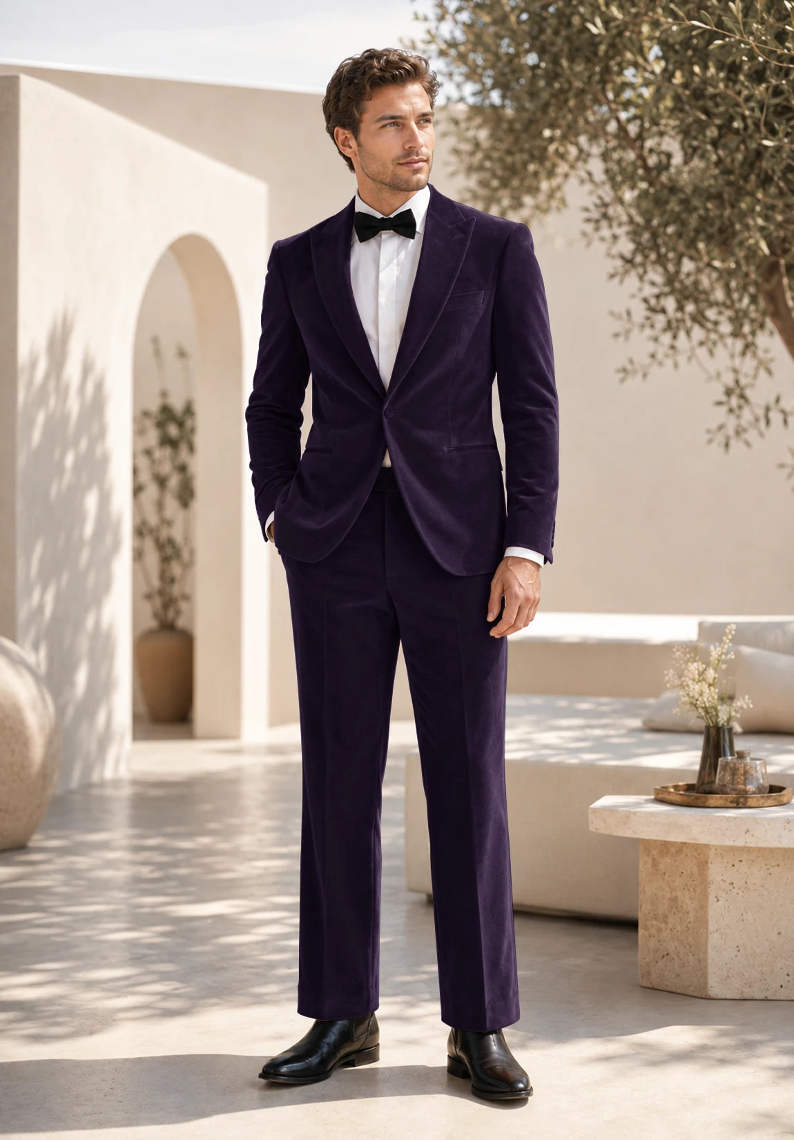 Men purple Suit