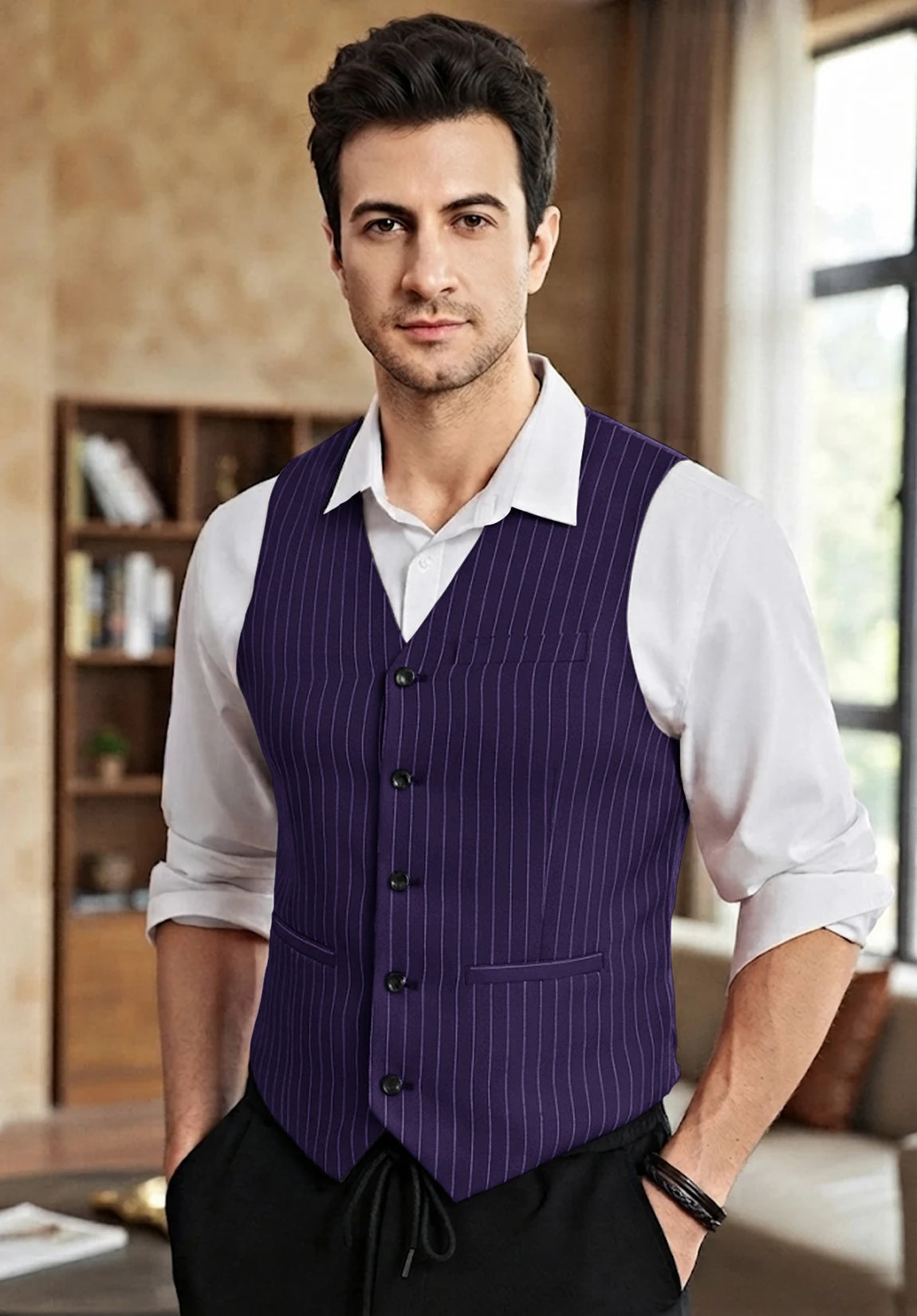 Men's purple vest