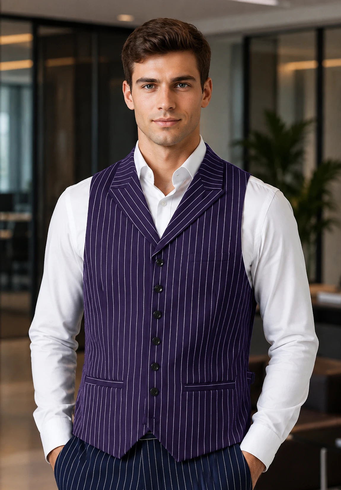 Men's purple vest