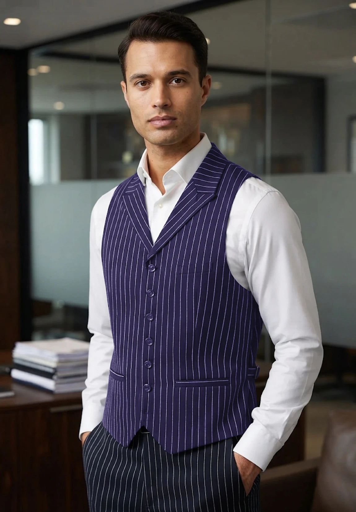Men's purple vest