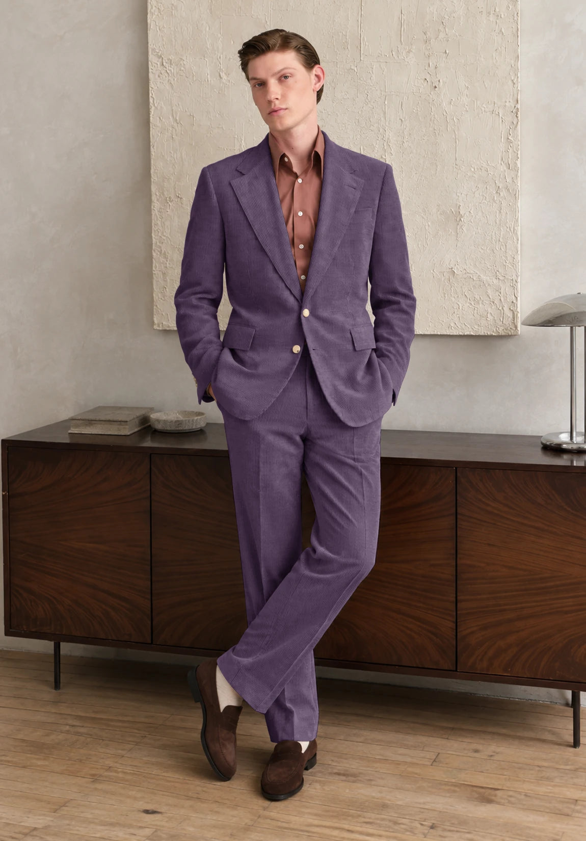Men Purple Suit