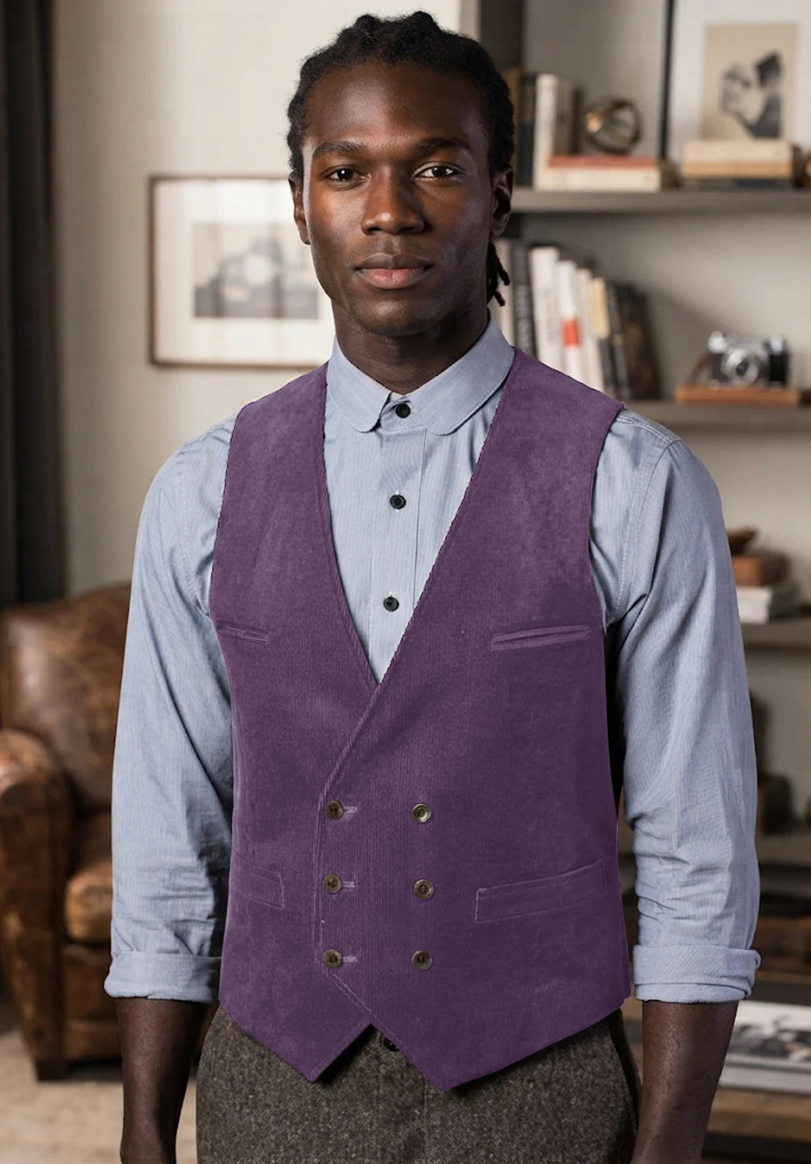 Men's purple vest