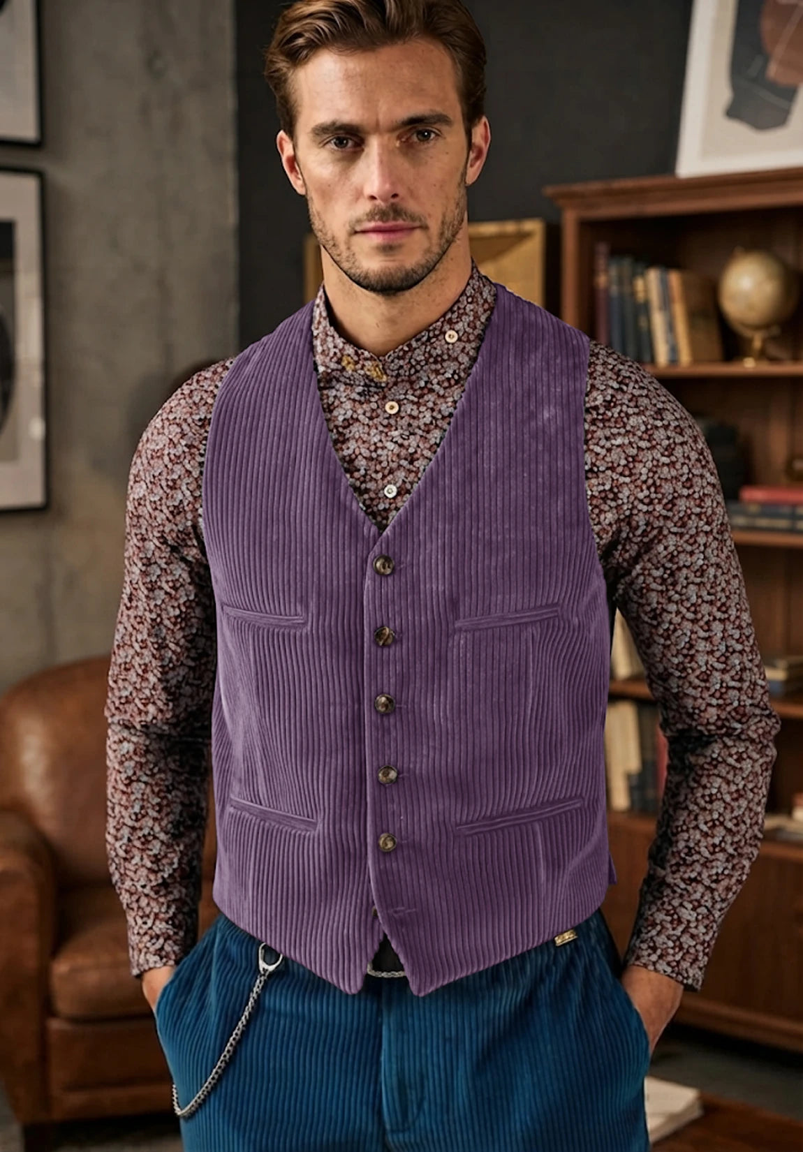Men's purple vest