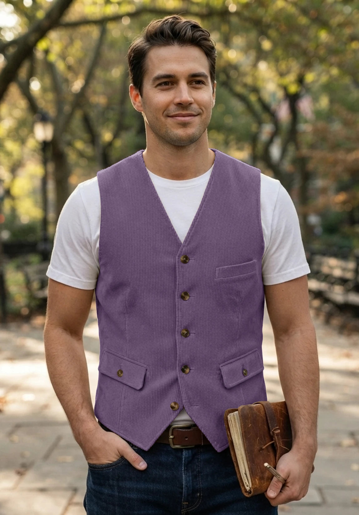Men's purple vest