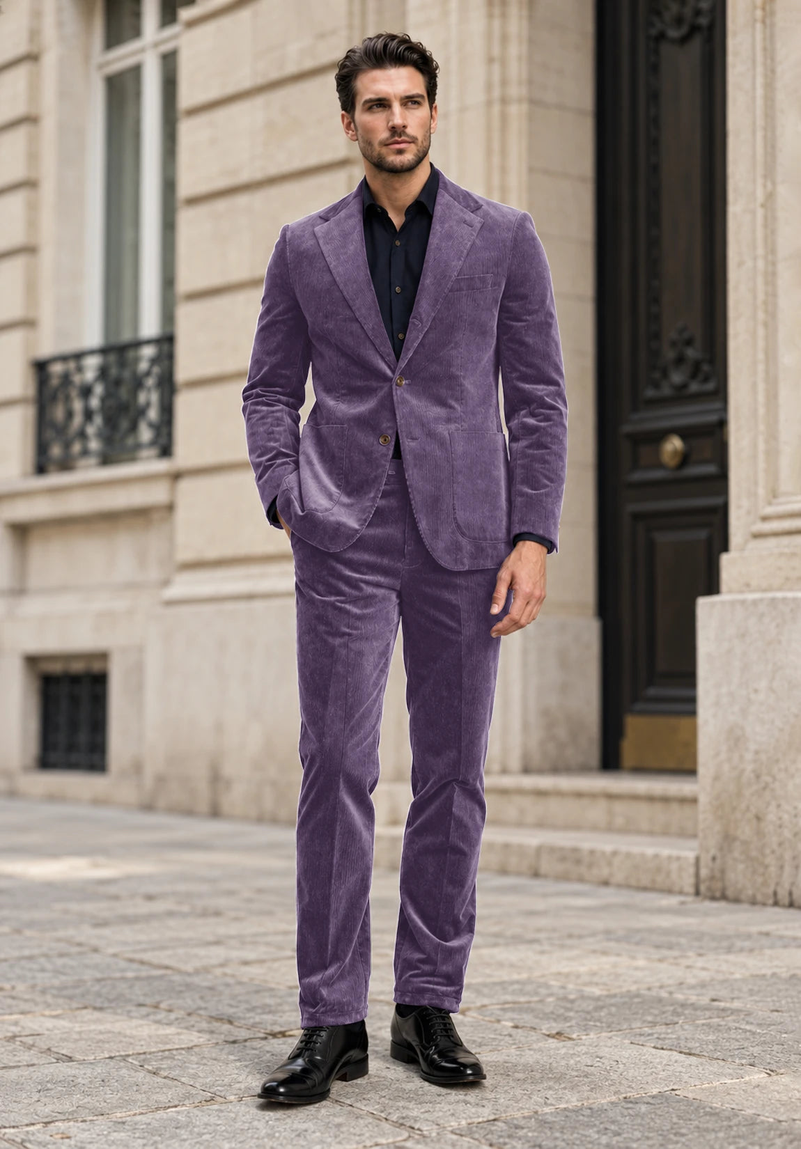 Men Purple Suit