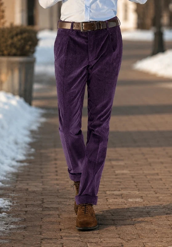 Men's purple Corduroy Pants