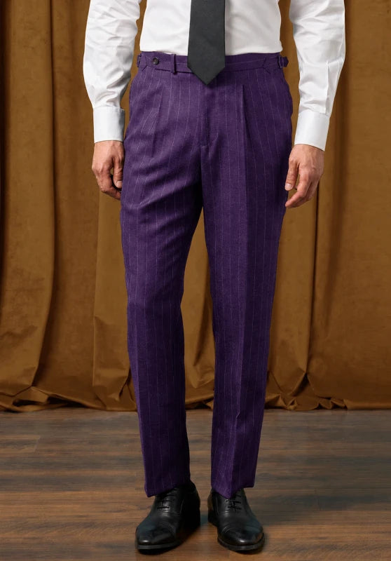 men Purple dress pants
