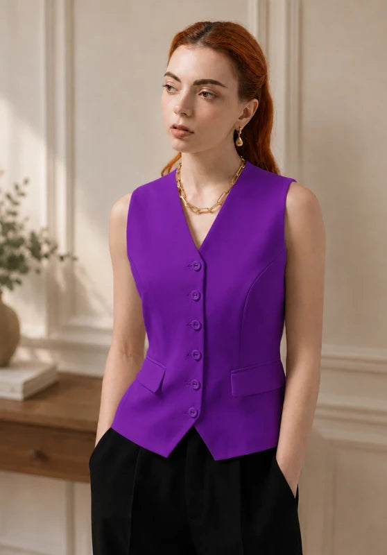 Women's purple vest 
