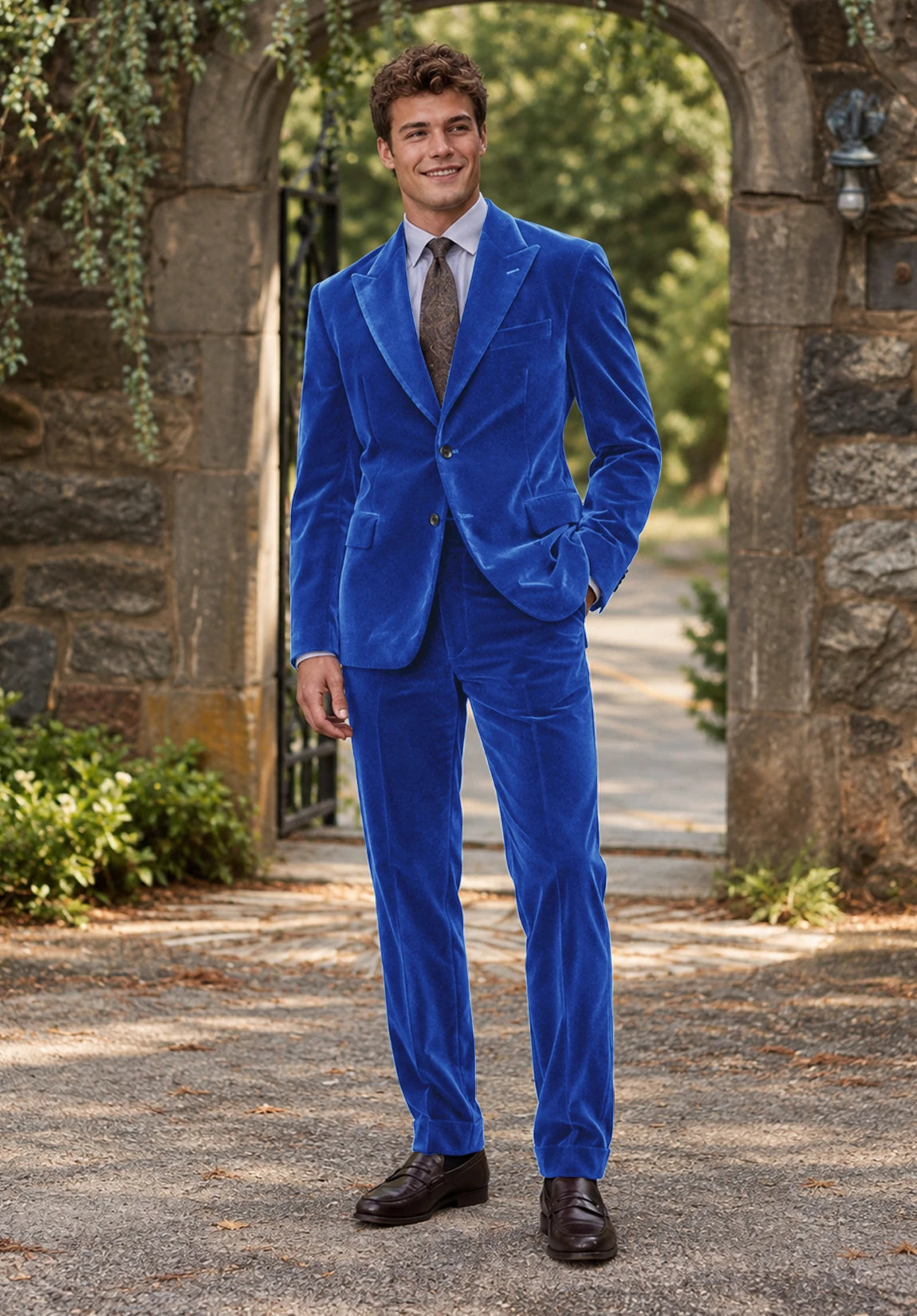 Men royal blue Suit