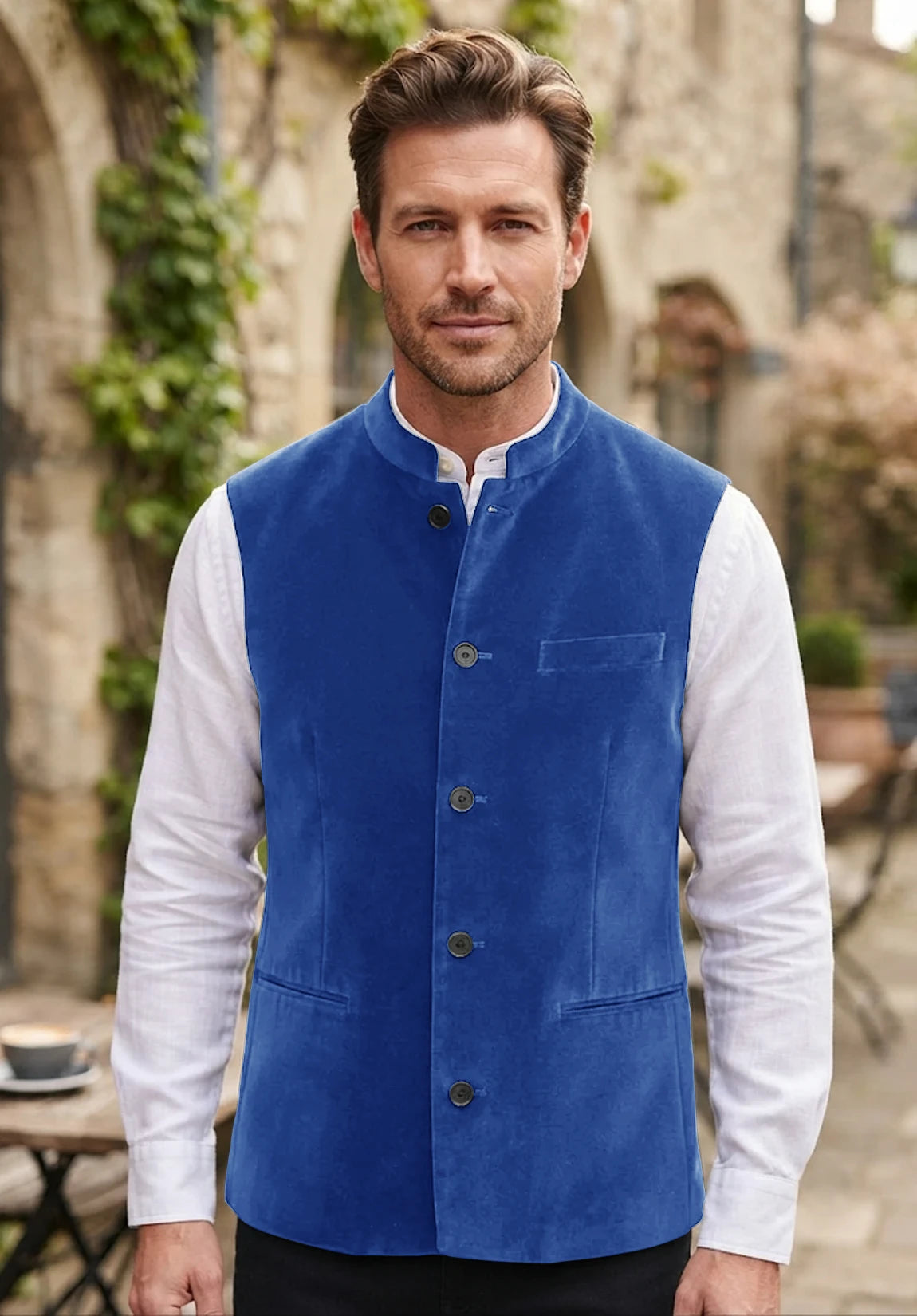 Men's royal blue vest