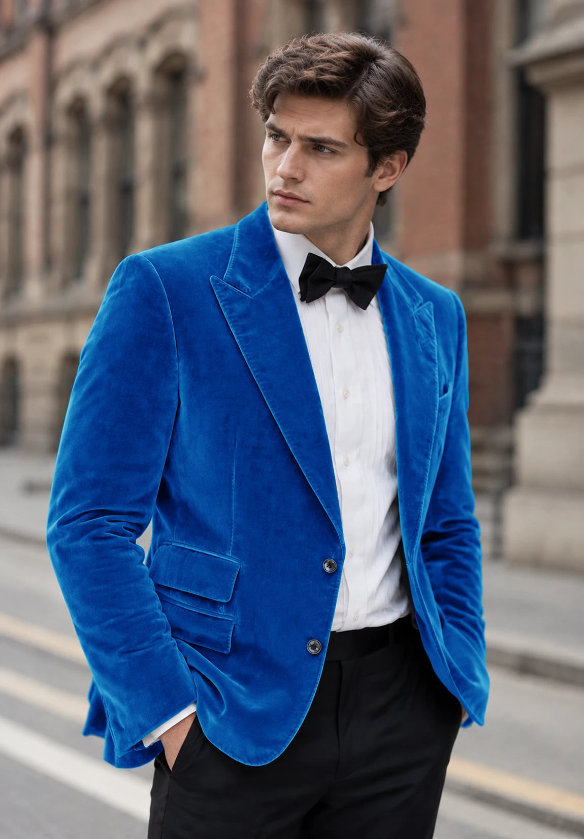 Men's Royal Blue velvet jacket
