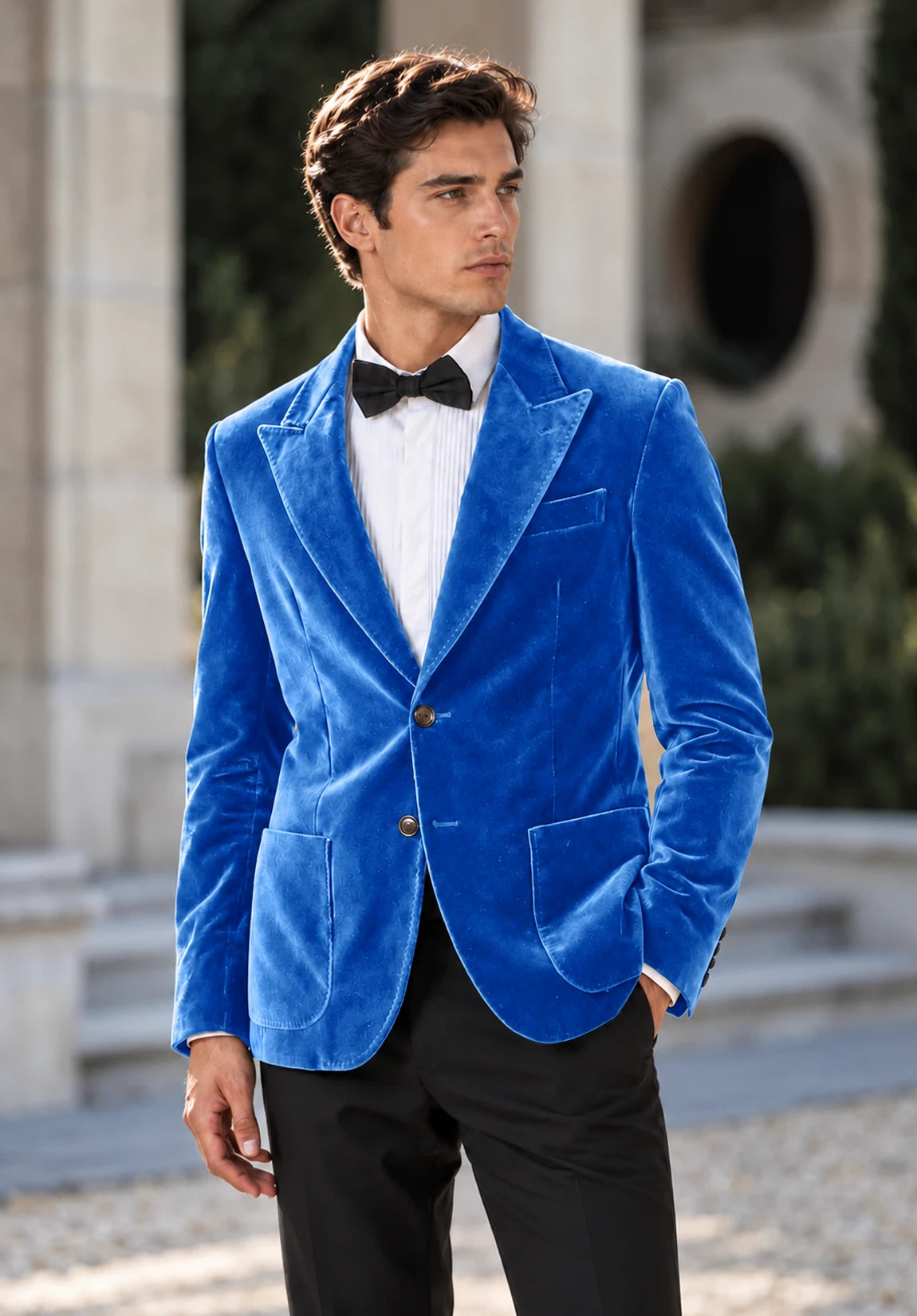 Men's Royal Blue velvet jacket