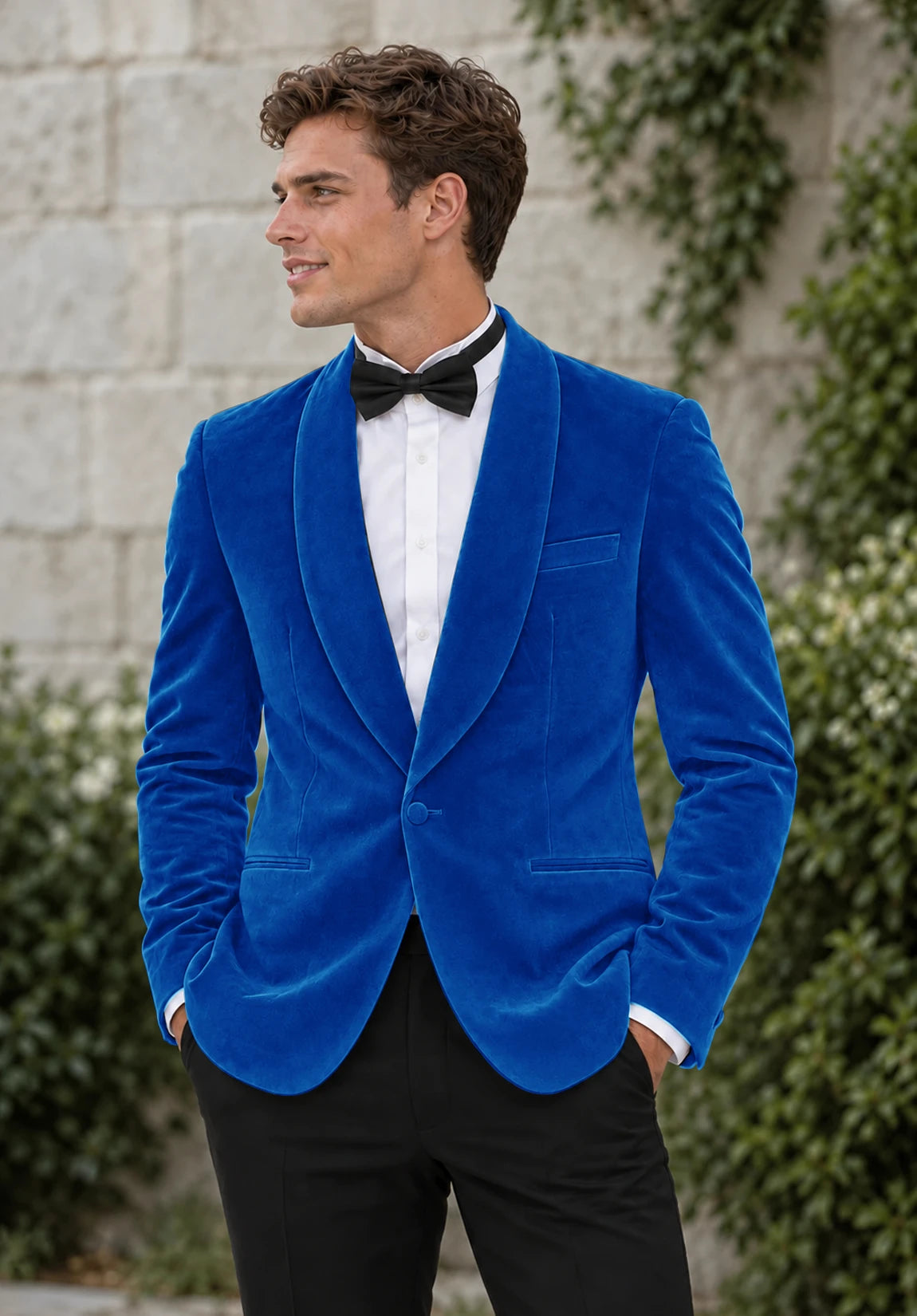 Men's Royal Blue velvet jacket