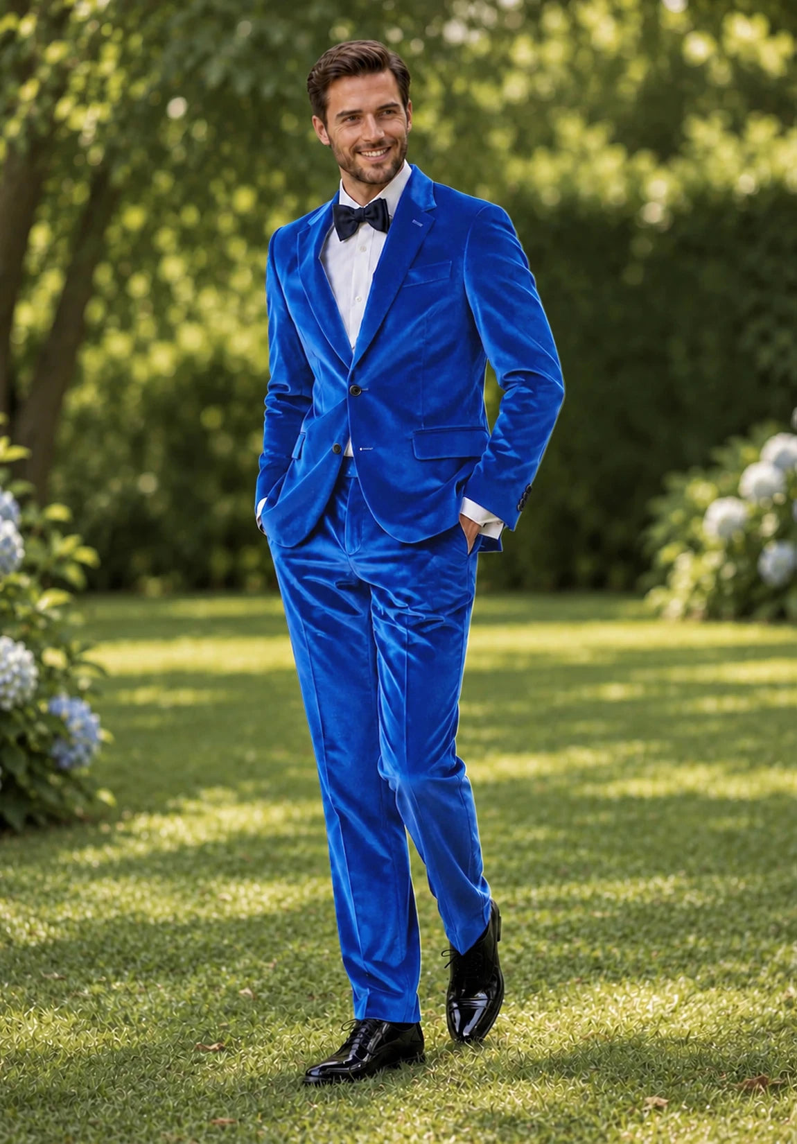 Men royal blue Suit