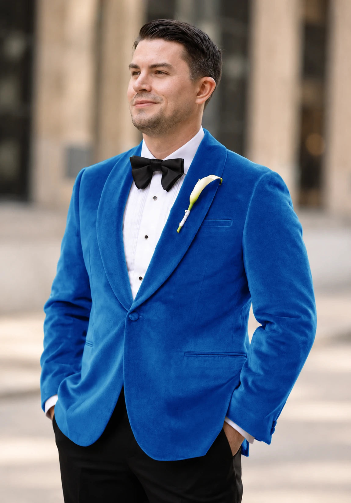 Men's Royal Blue velvet jacket
