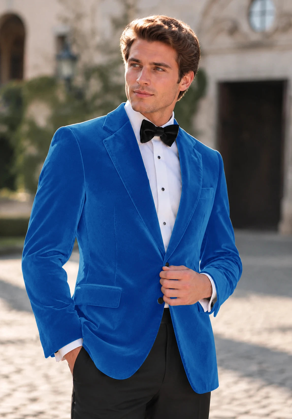 Men's Royal Blue velvet jacket