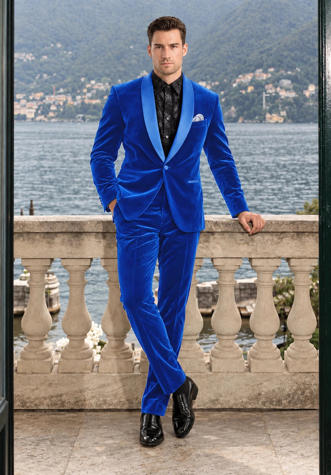 Men royal blue Suit