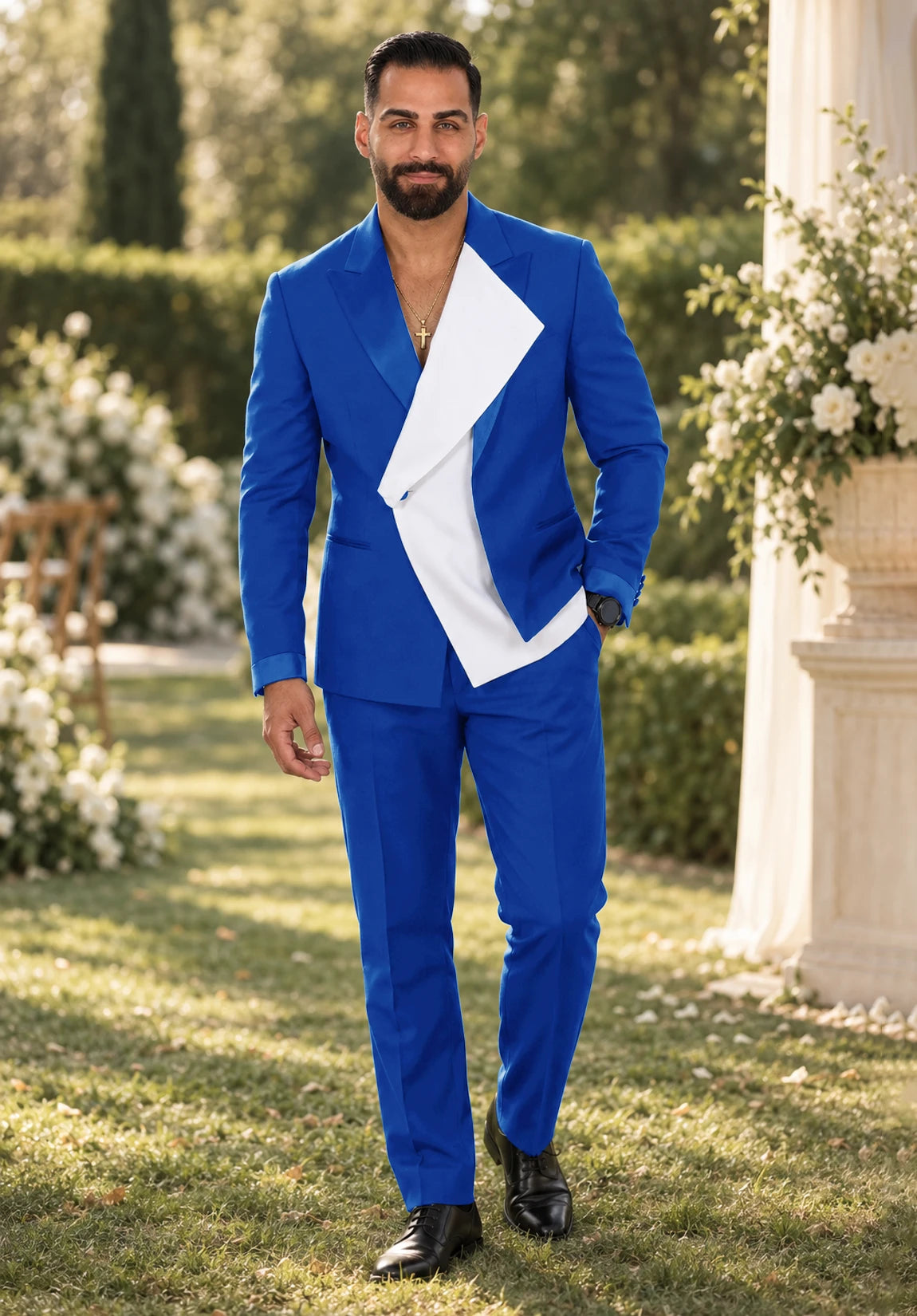 Men royal blue Suit