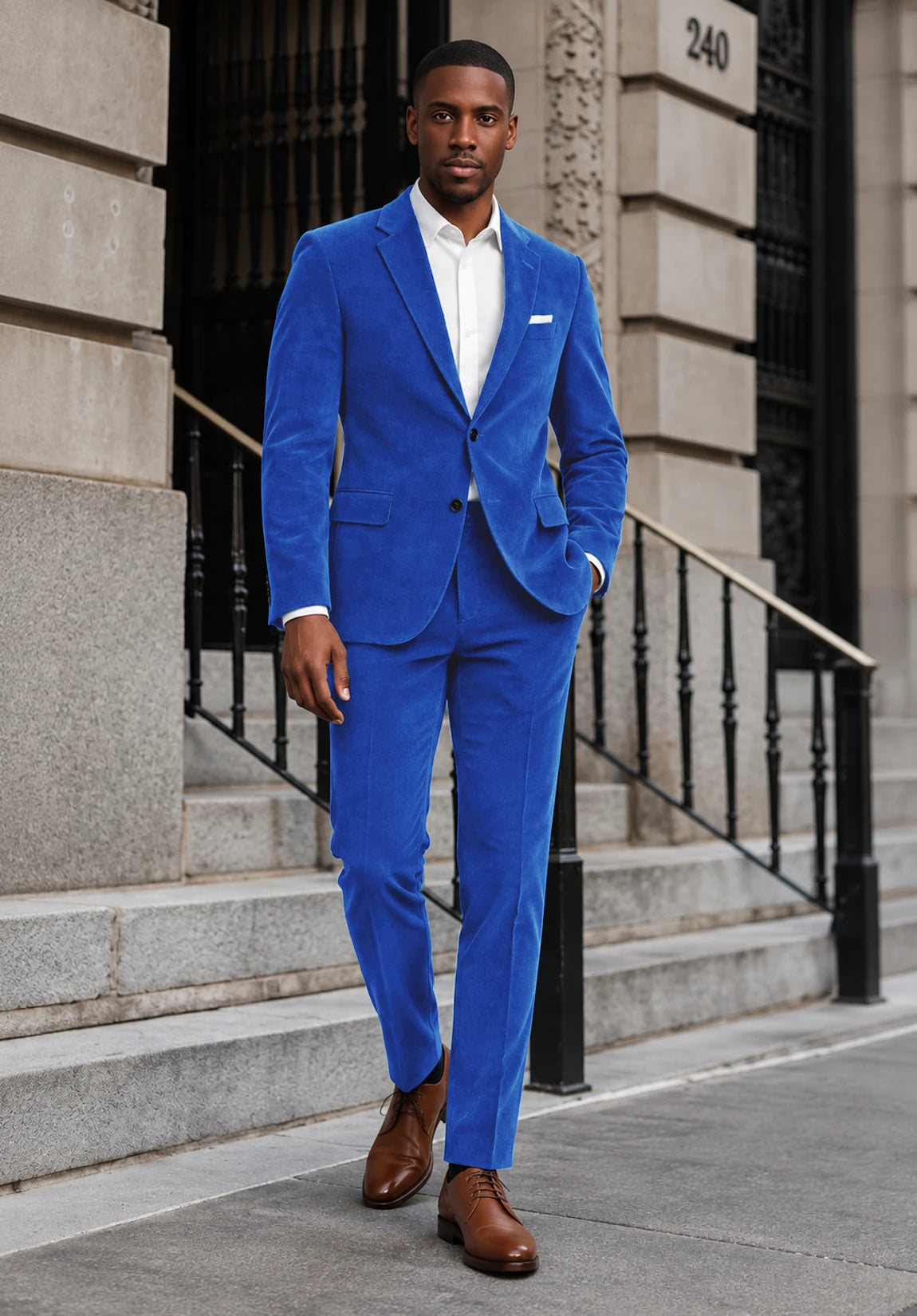 Men royal blue Suit