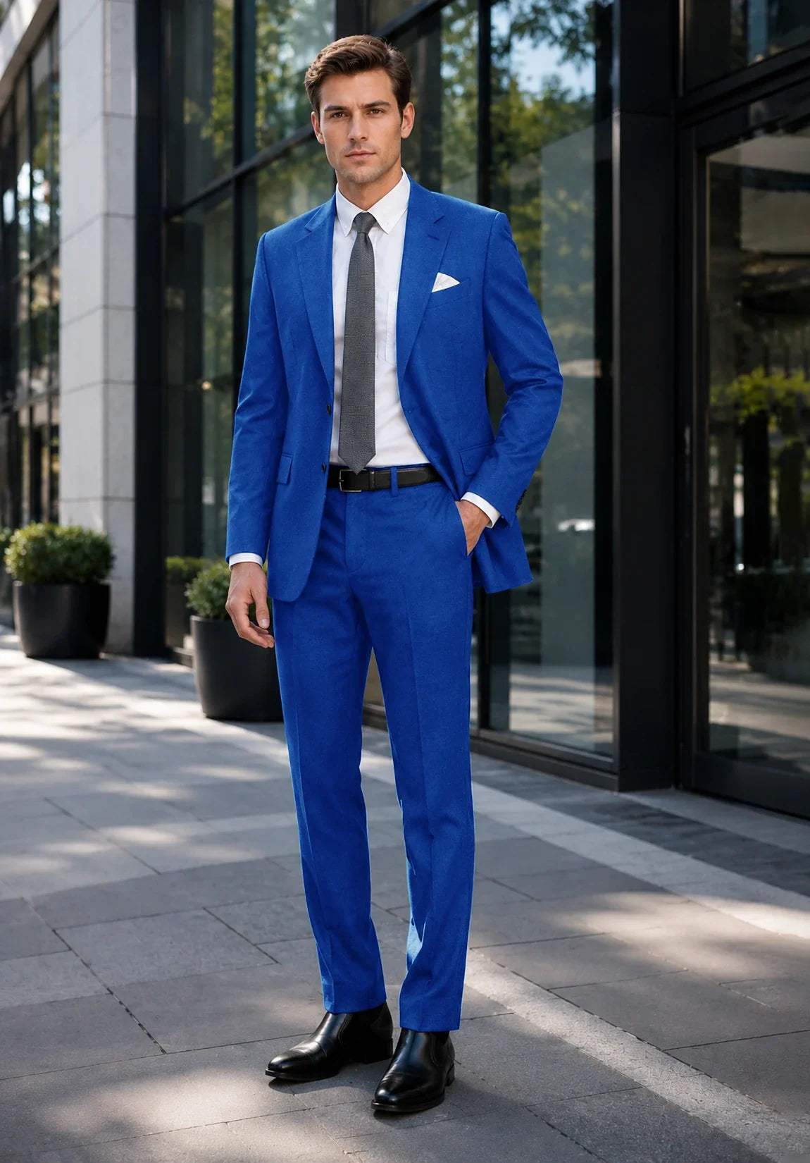 Men royal blue Suit