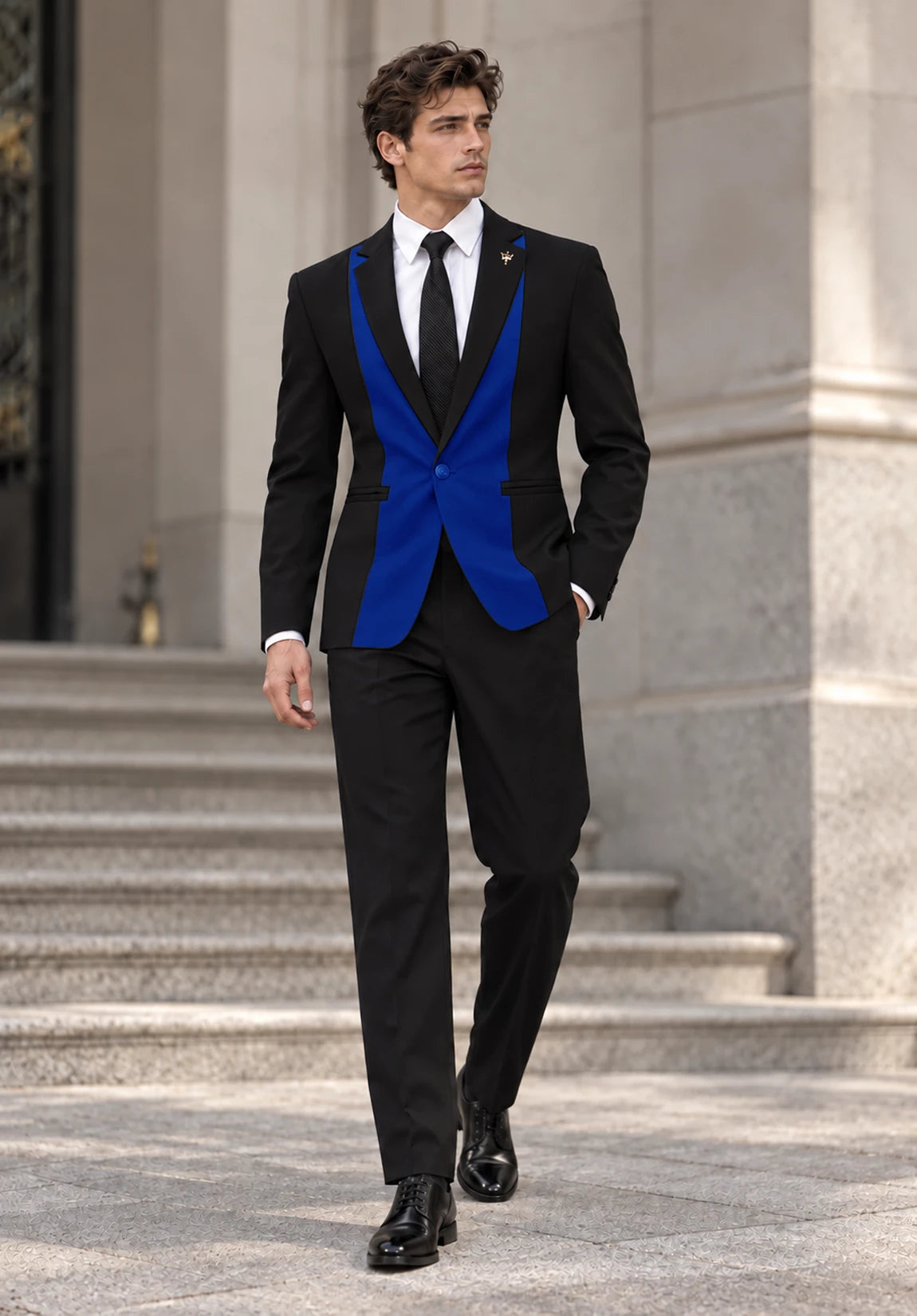 Men royal blue Suit