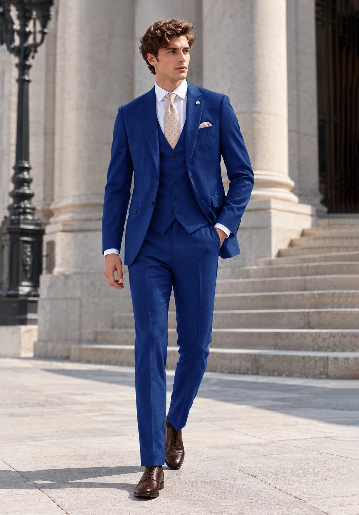 Men's royal blue Suit