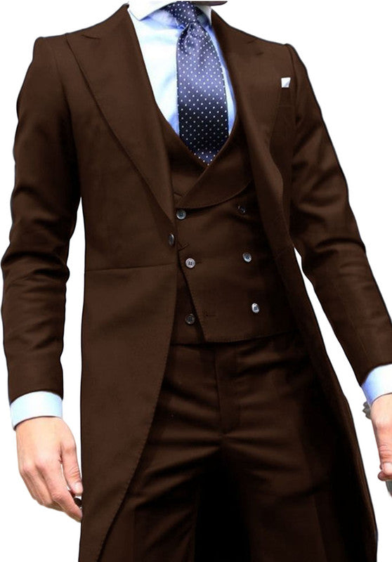 Men Suit Brown