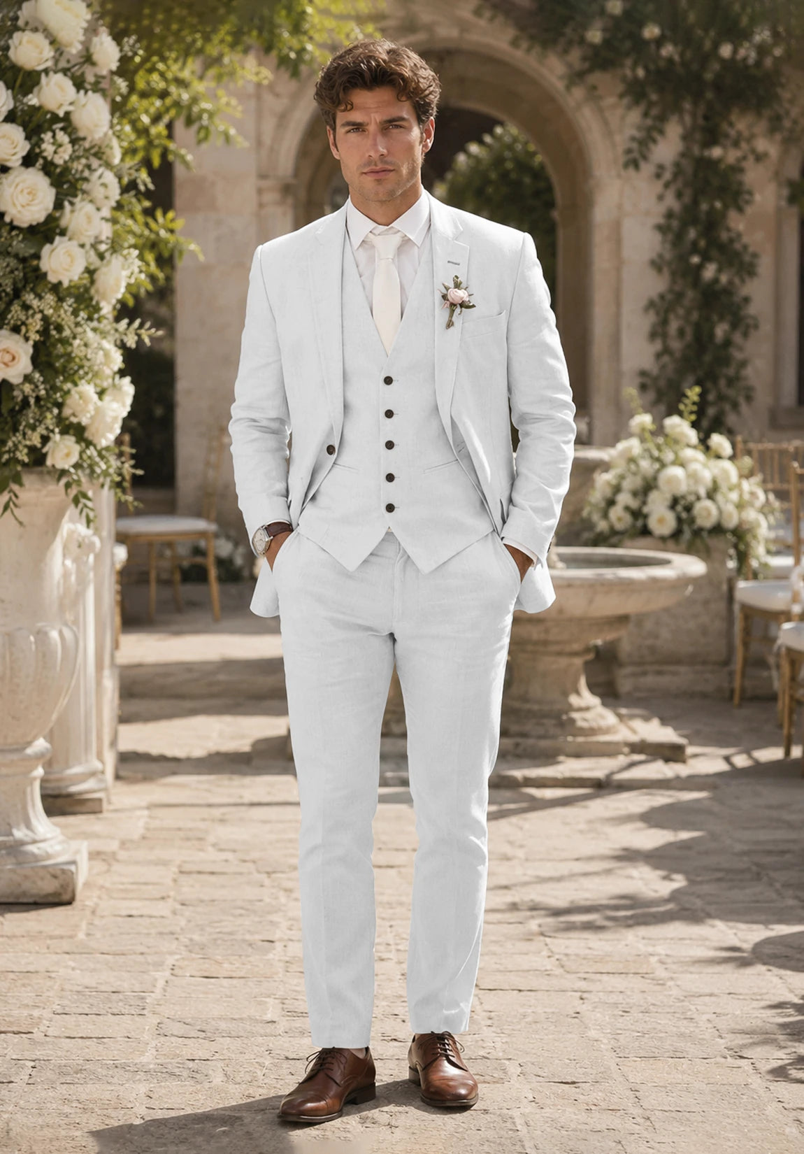 Men's white Suit