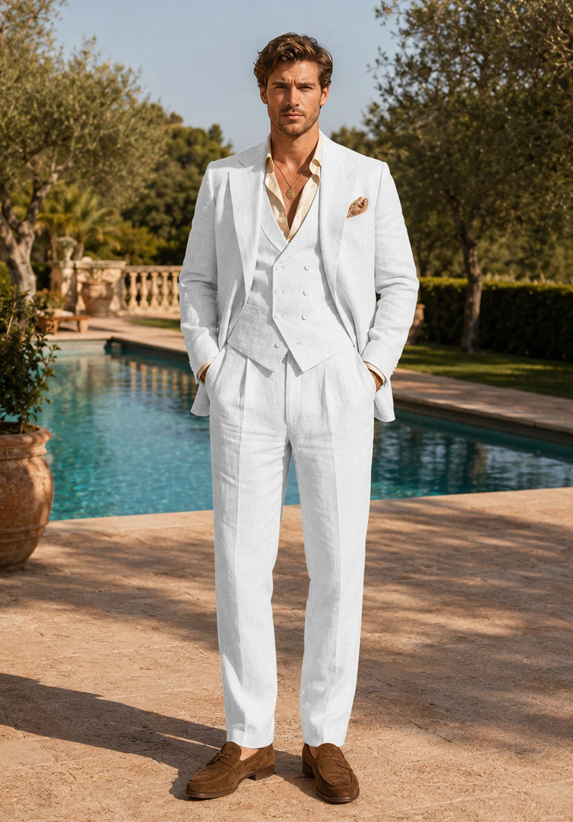 Men's white Suit