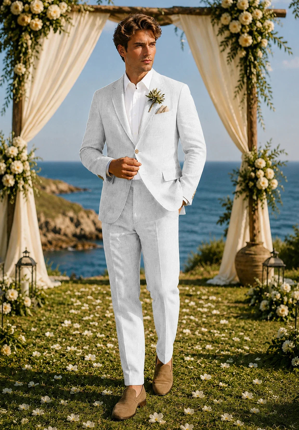 Men white Suit