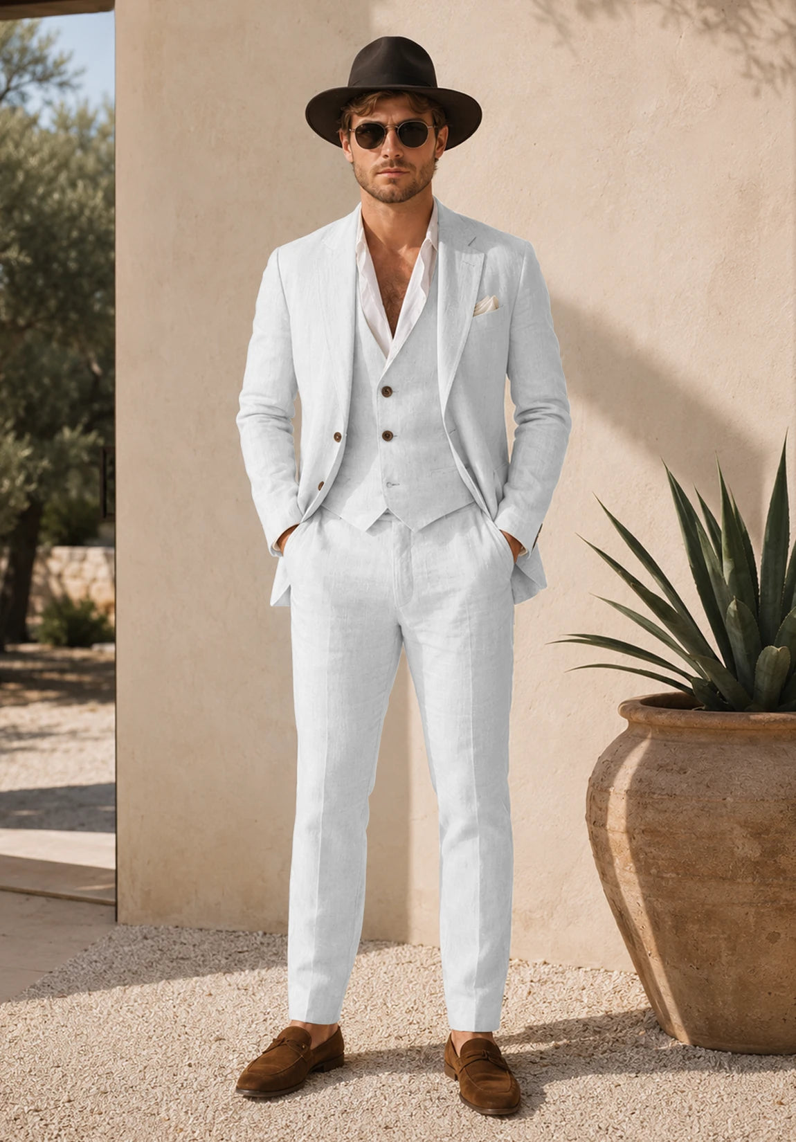 Men's white Suit
