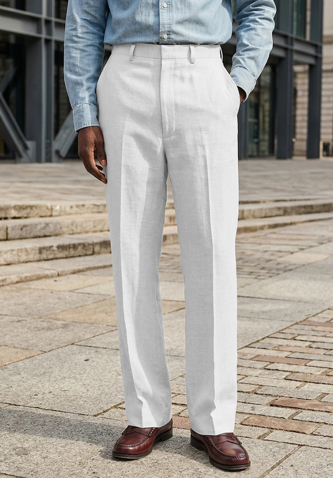 Men's white pants