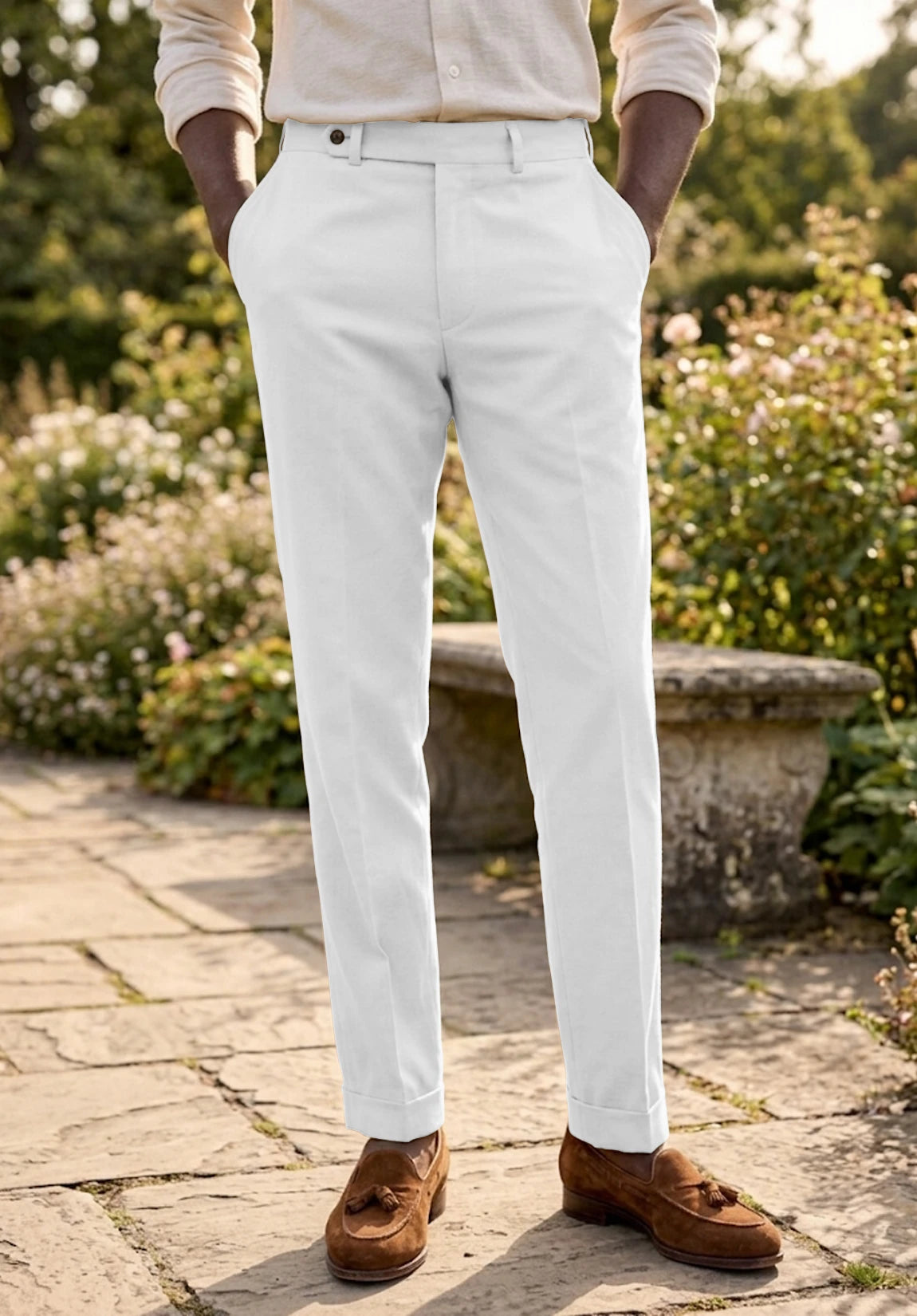 Men's white pants