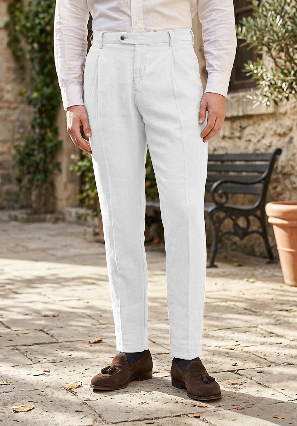 Men's white pants