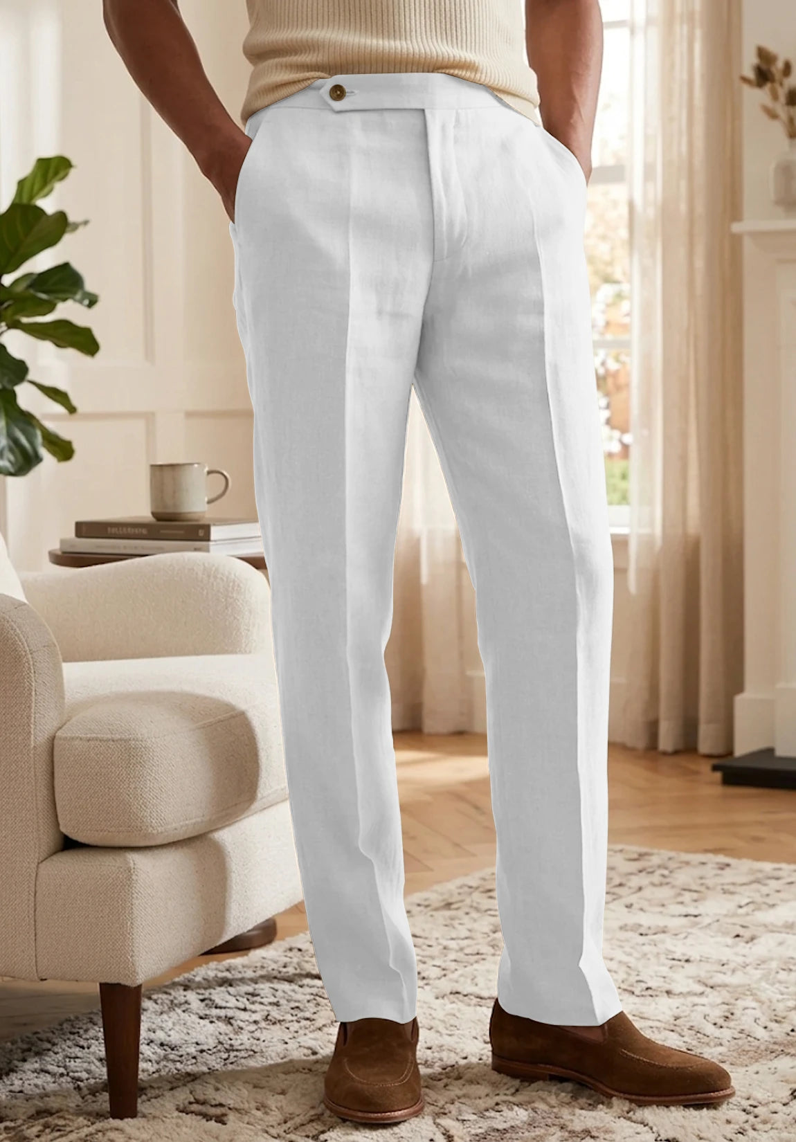 Men's white pants