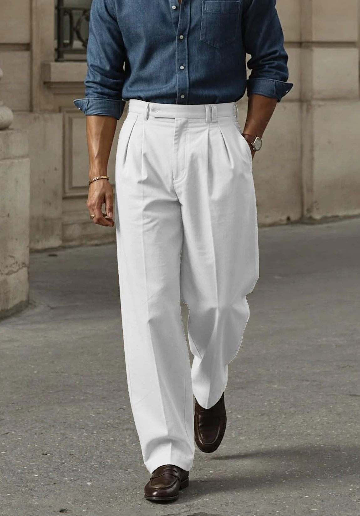 Men's white pants