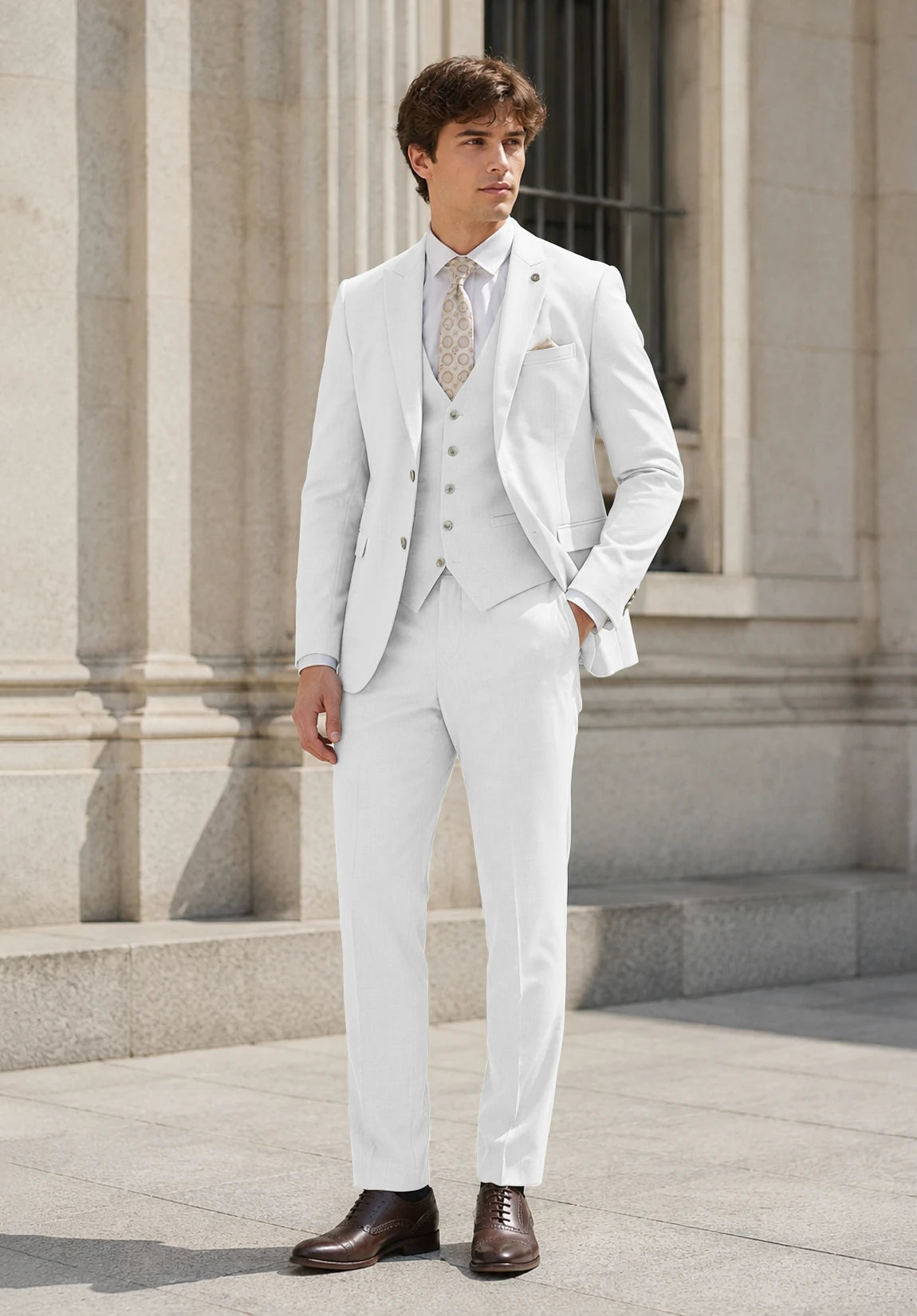 Men's white Suit