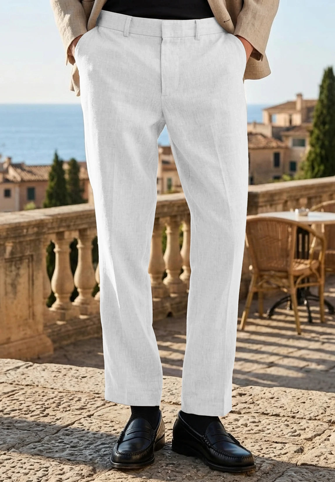 Men's white pants