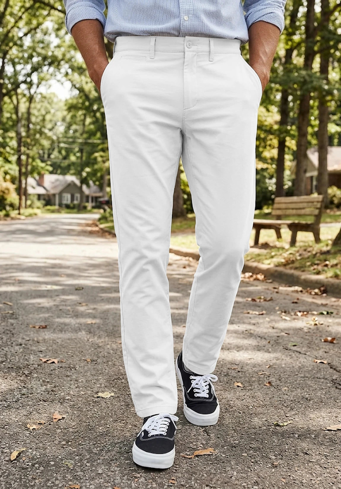 Men's white pants