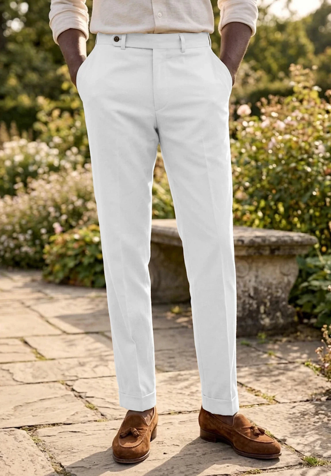 Men's white pants