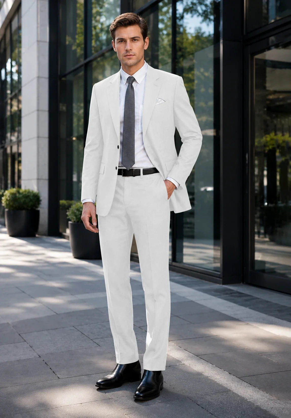 Men white Suit