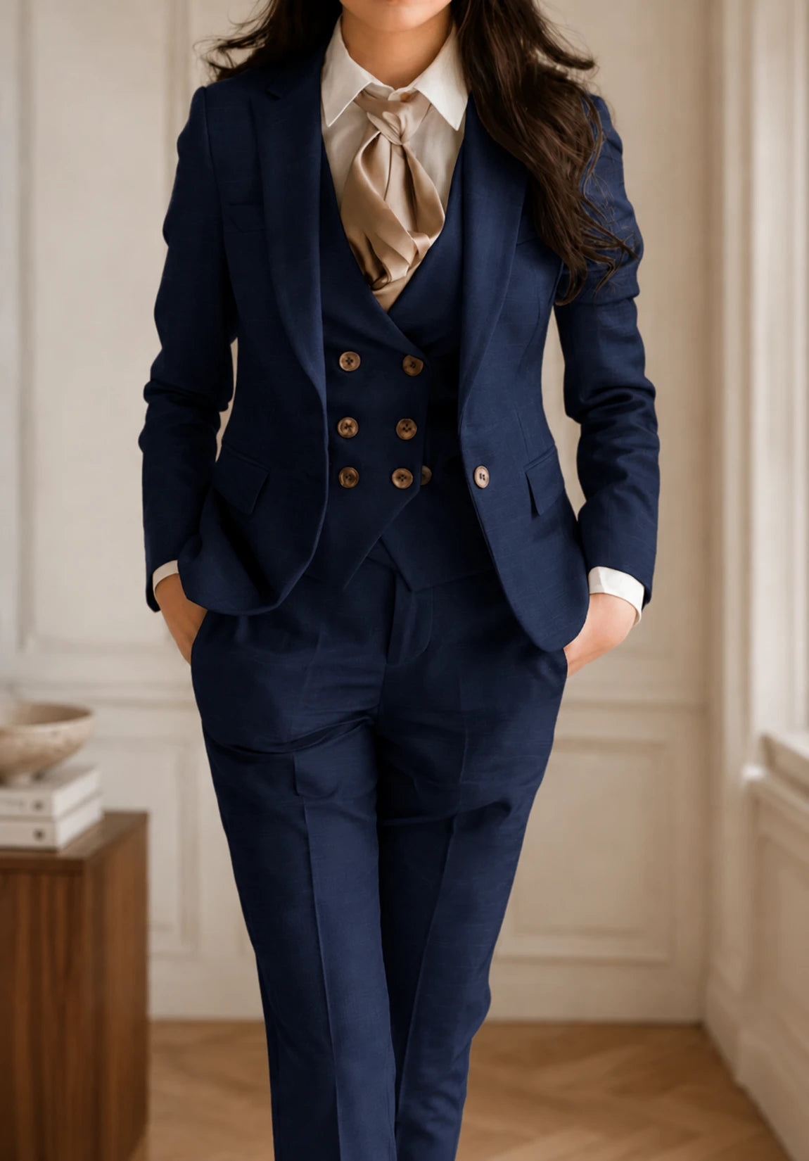 Women's Slim Fit Premium 3 Pieces Suit for Business