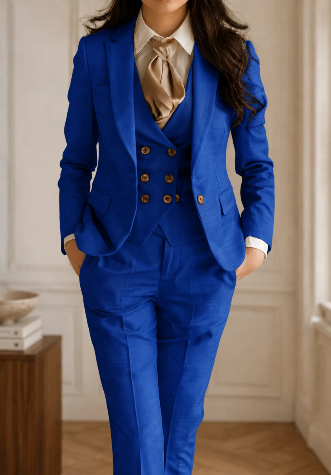 Women's Slim Fit Premium 3 Pieces Suit for Business