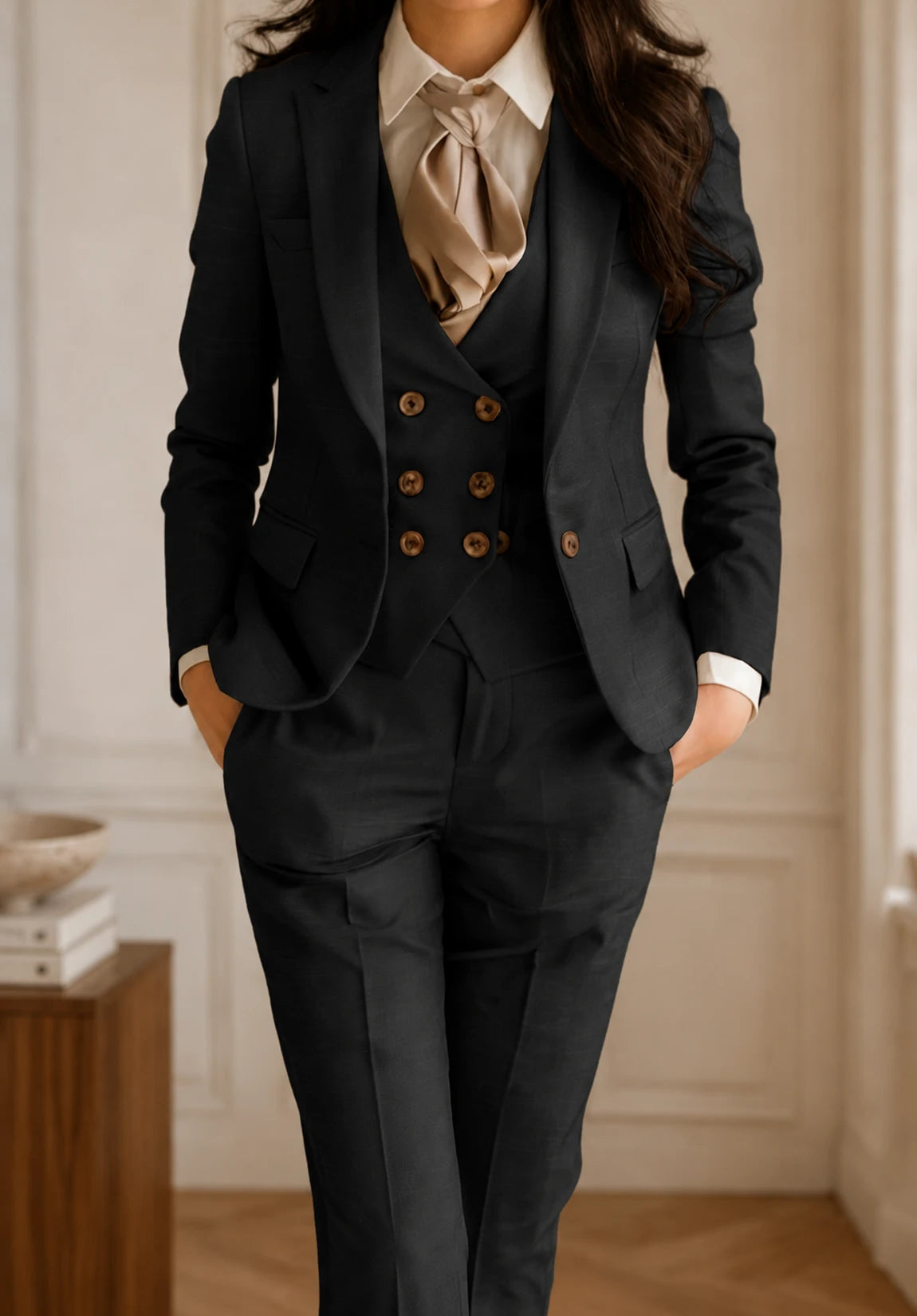 Women's Slim Fit Premium 3 Pieces Suit for Business