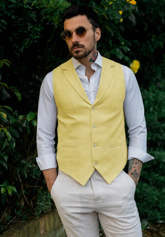 Men's Linen Vest
