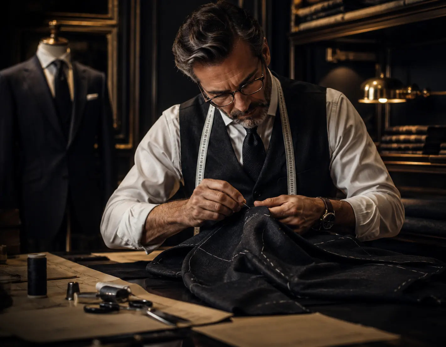 DRAHANCE hand tailoring detail